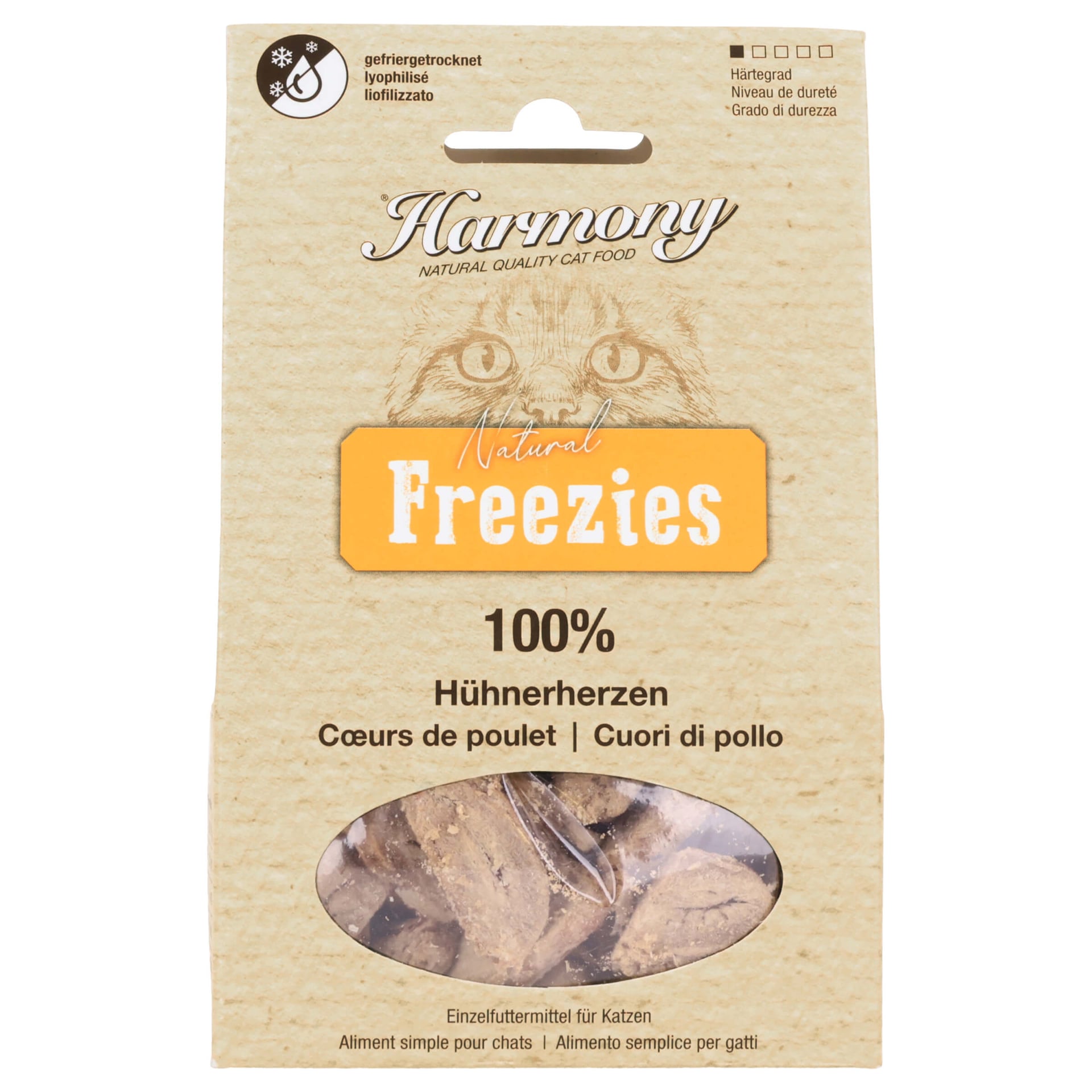 Cat Natural Freezies Hühnerherzen