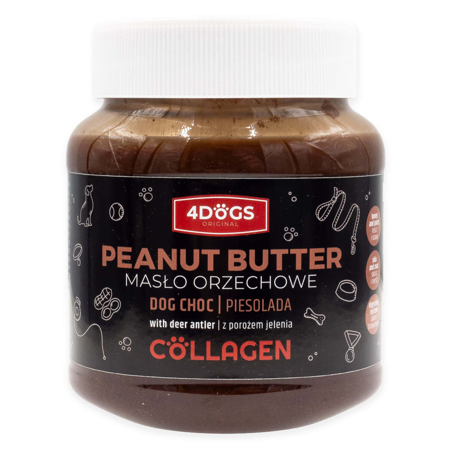 DogChoc Beurre de cacahuète à la poudre de bois de cerf
