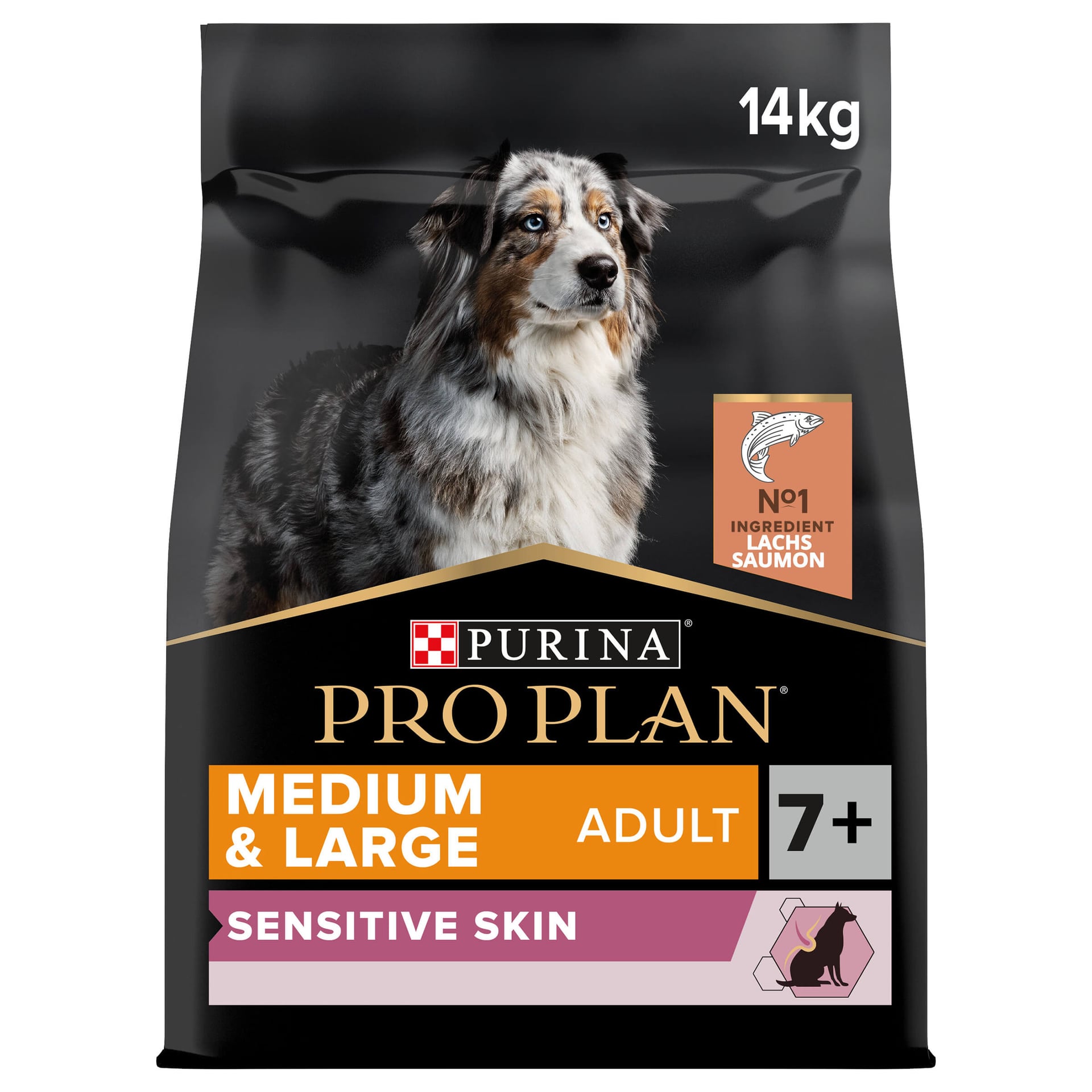 Adult 7+ Medium & Large Sensitive Skin Lachs