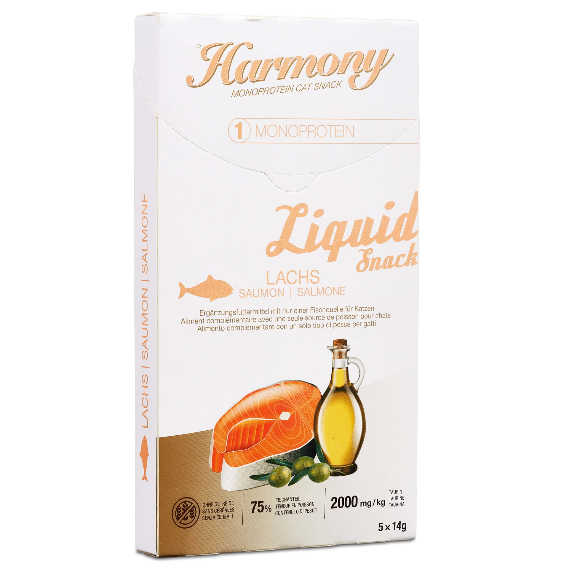 Cat Monoprotein Liquid Snack Lachs