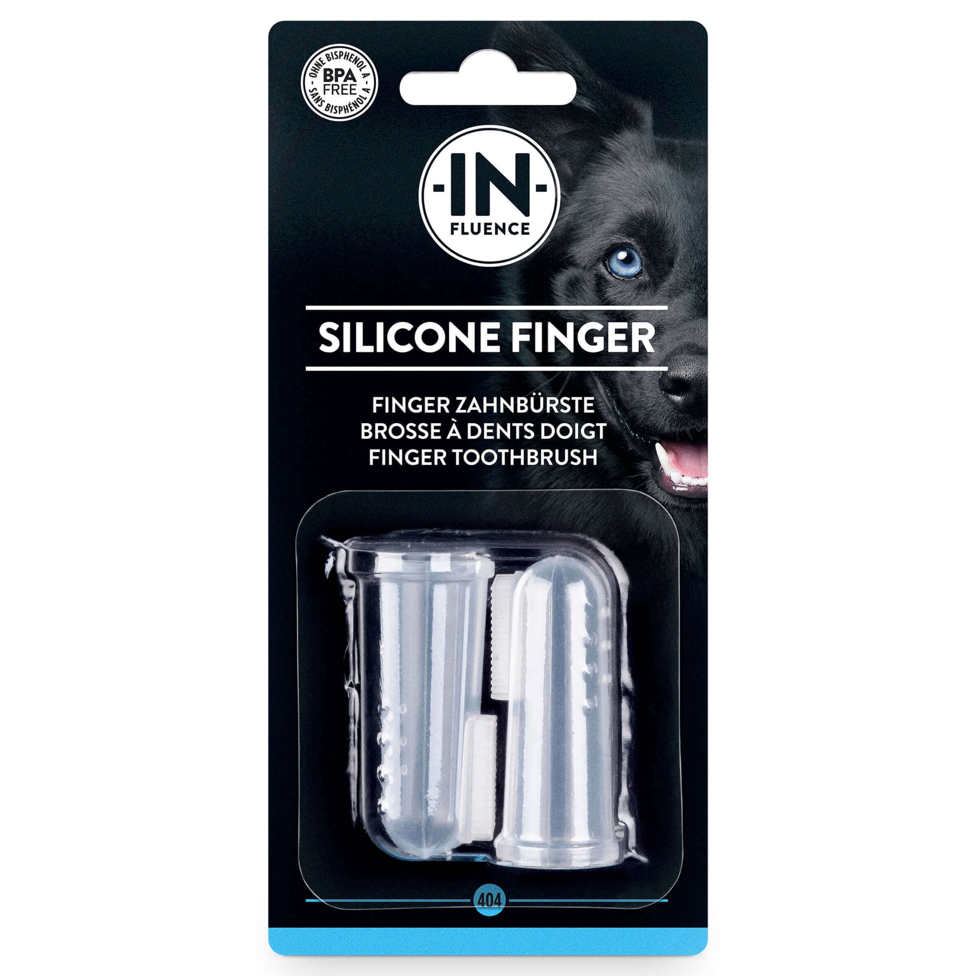 Brosse à dents doigt en silicone pour chiens & chats