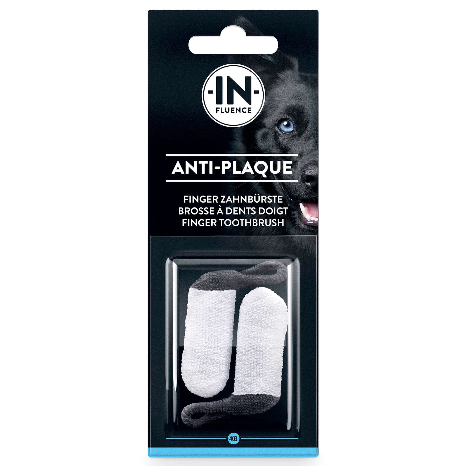 Brosse à dents doigt en microfibre pour chiens & chats