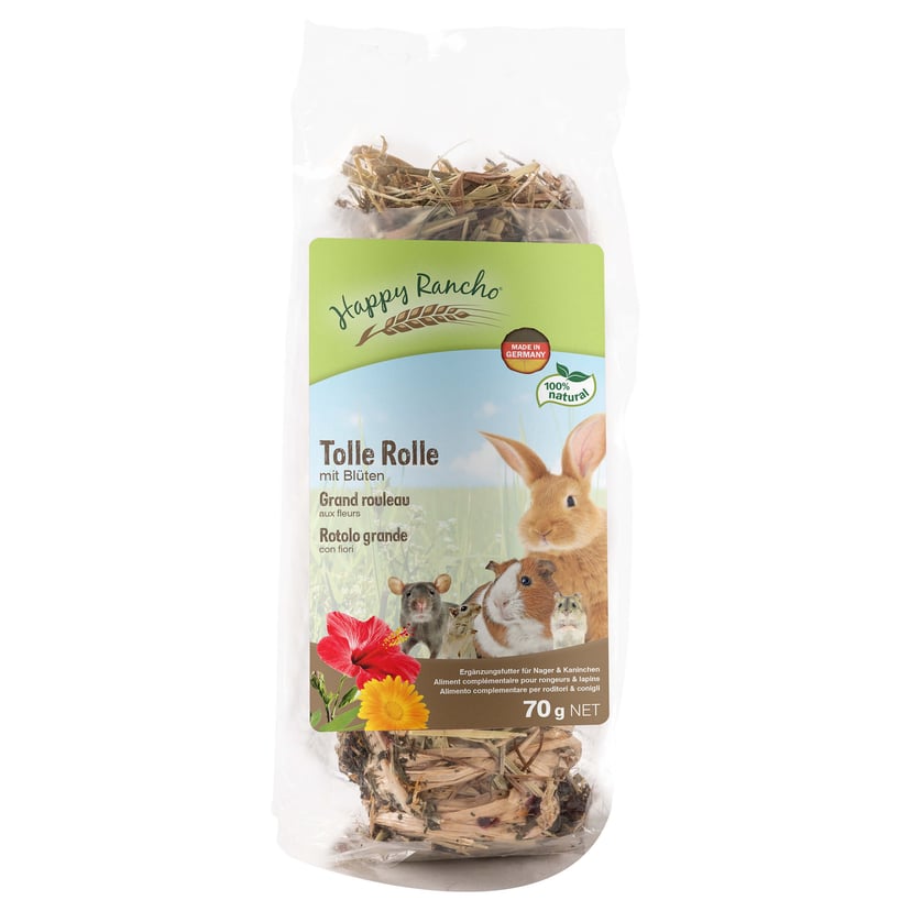 Tolle Rolle mit Blüten