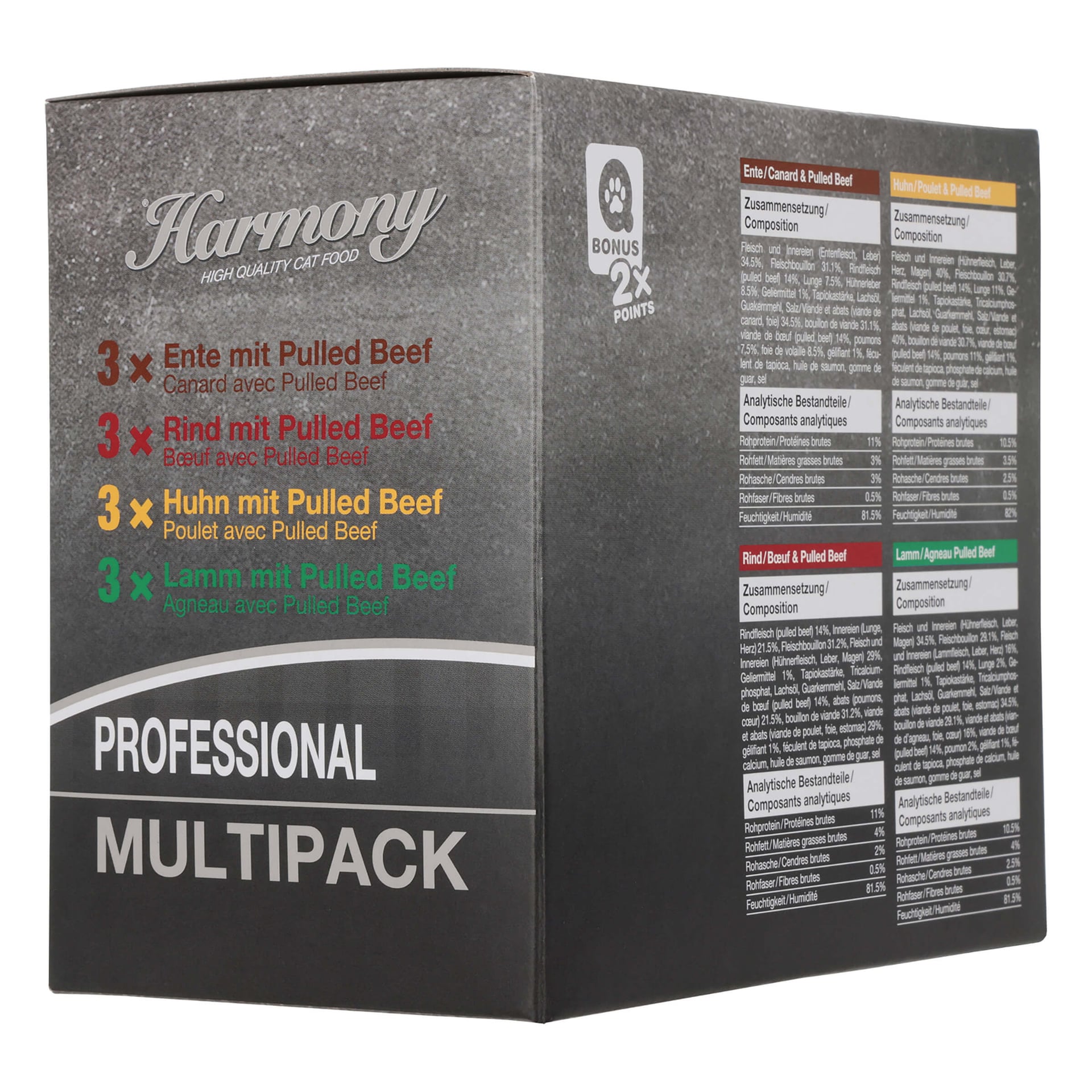 Cat Professional Pulled Beef Multipack