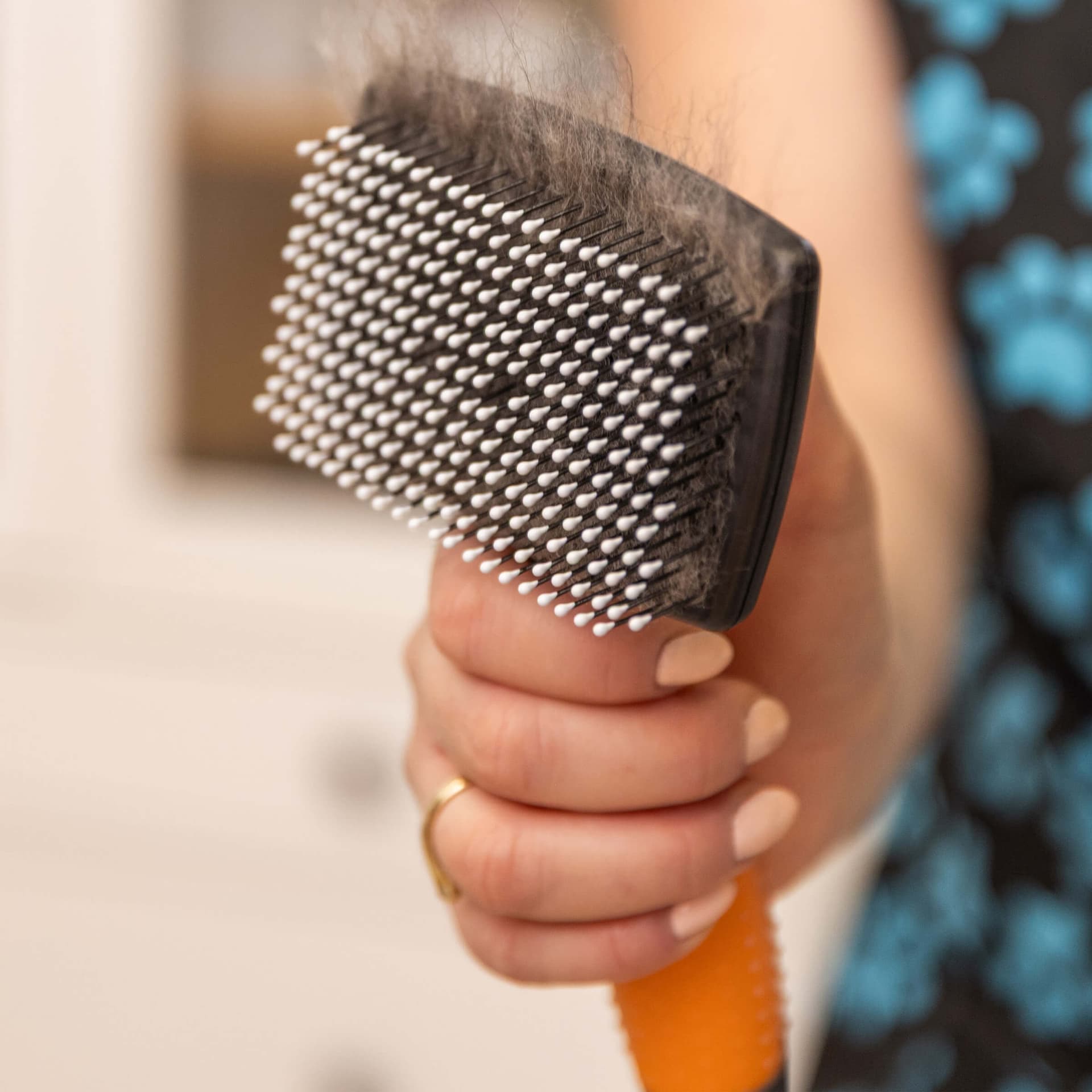 Brosse à carde autonettoyante petit