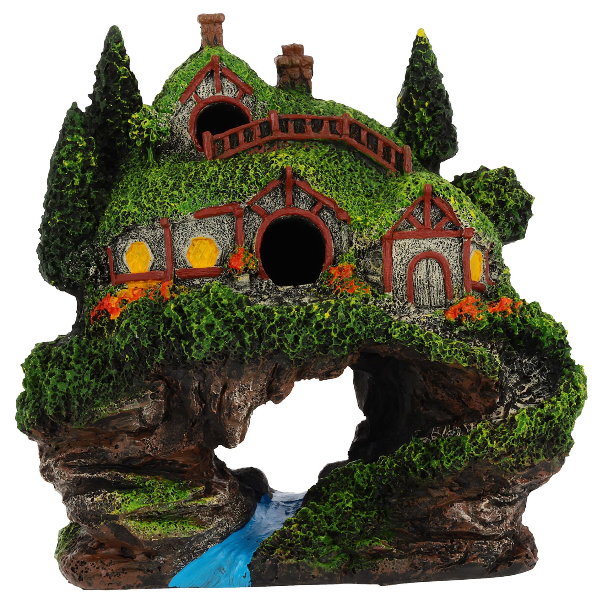 Décoration pour aquarium Maison du Hobbit