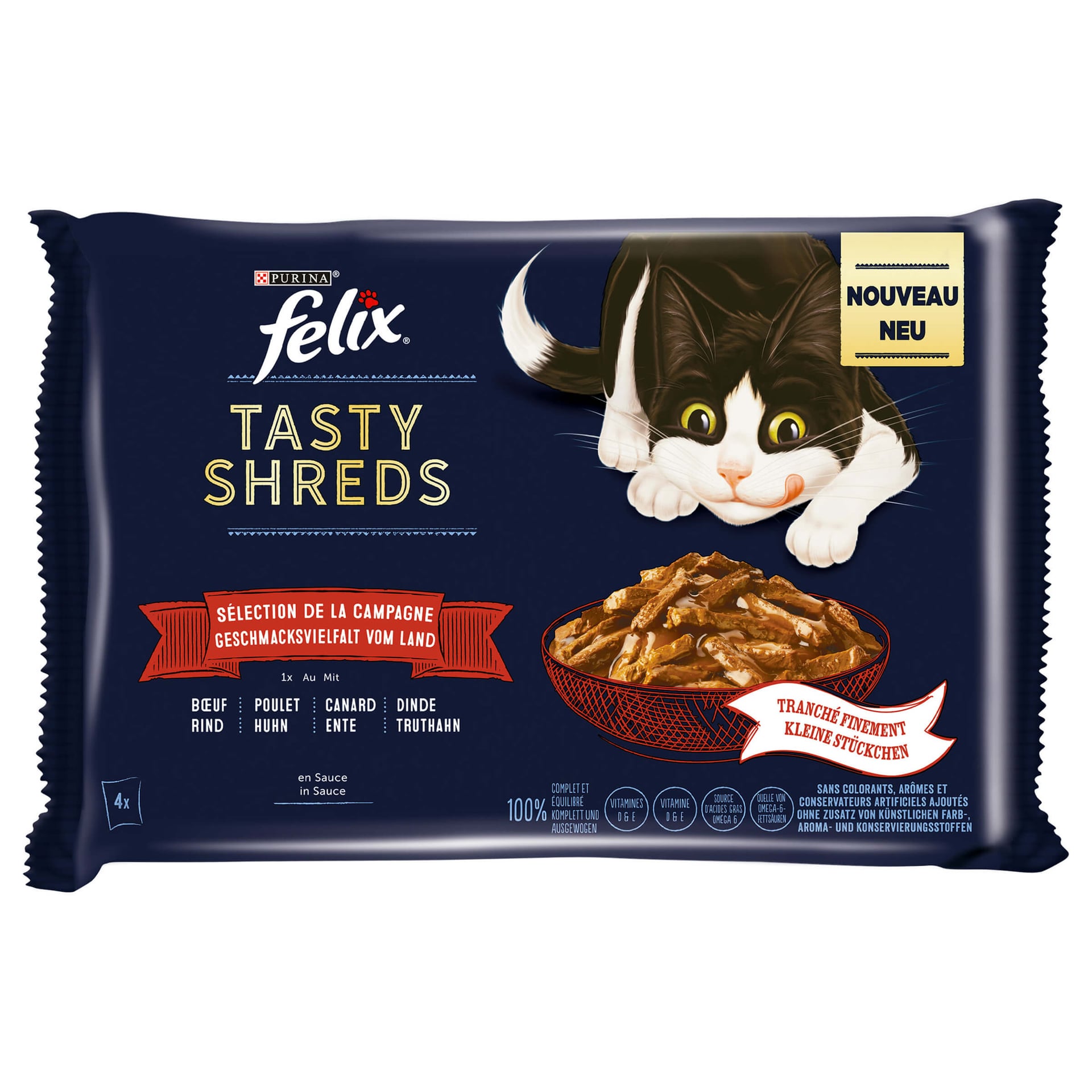 Tasty Shreds Geschmacksvielfalt vom Land