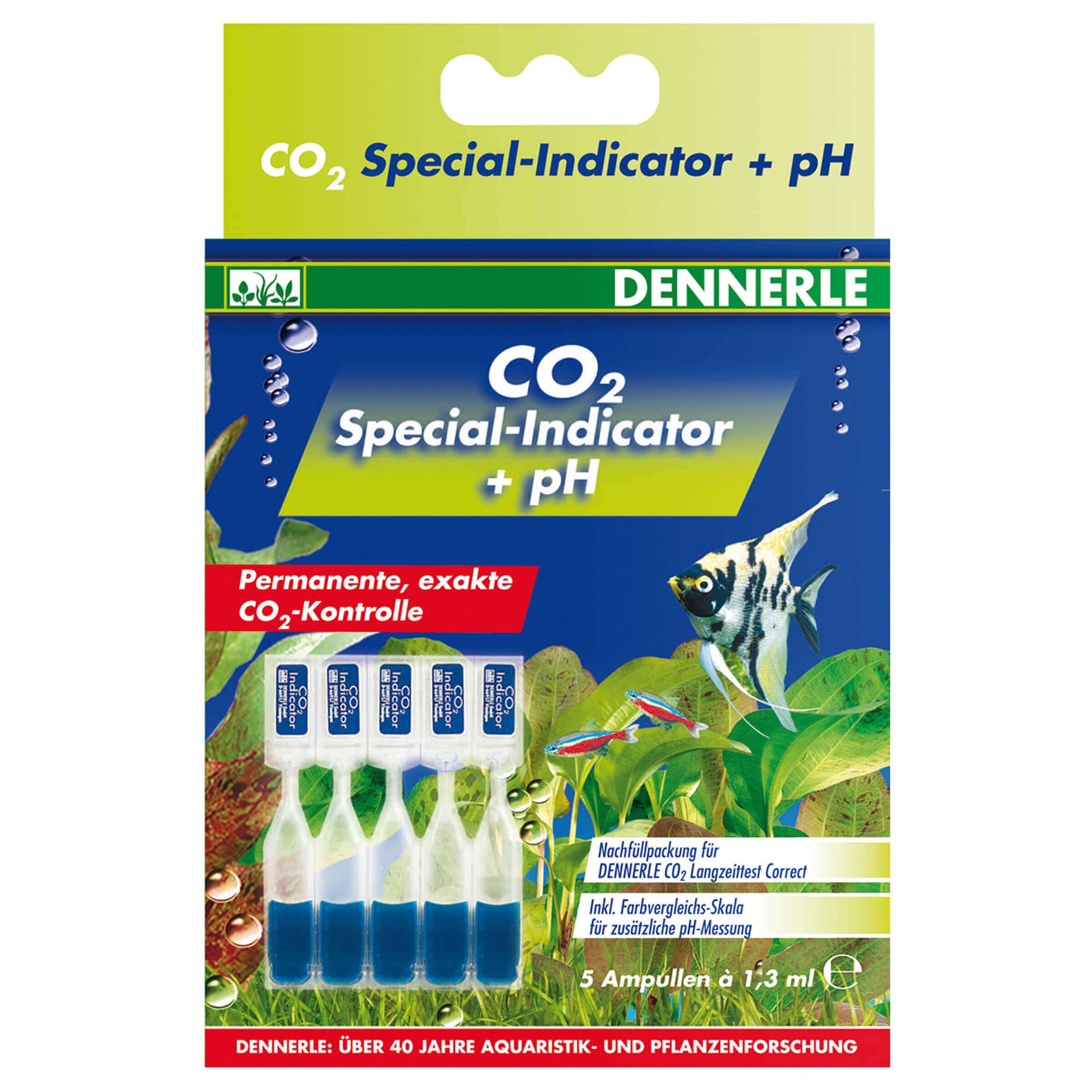 Indicateur spécial pour CO2 et pH