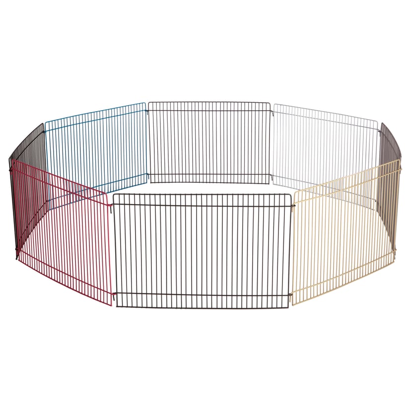 Enclos pour hamsters avec 8 éléments de grille