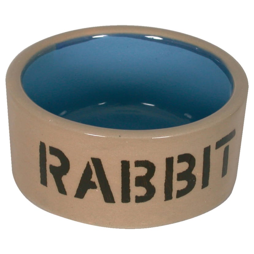 Gamelle en faïence pour lapins
