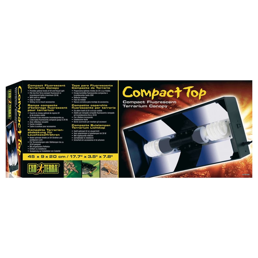 Compact Top Eclairage pour terrariums