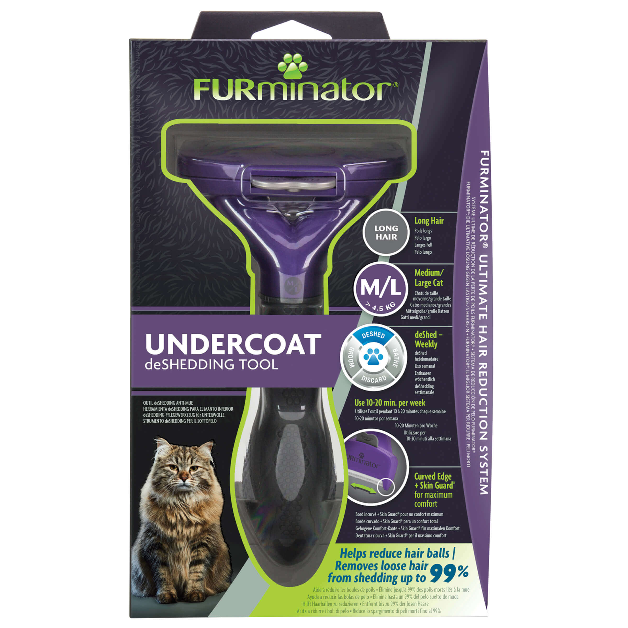 Long-Hair deShedding Tool Large Cat