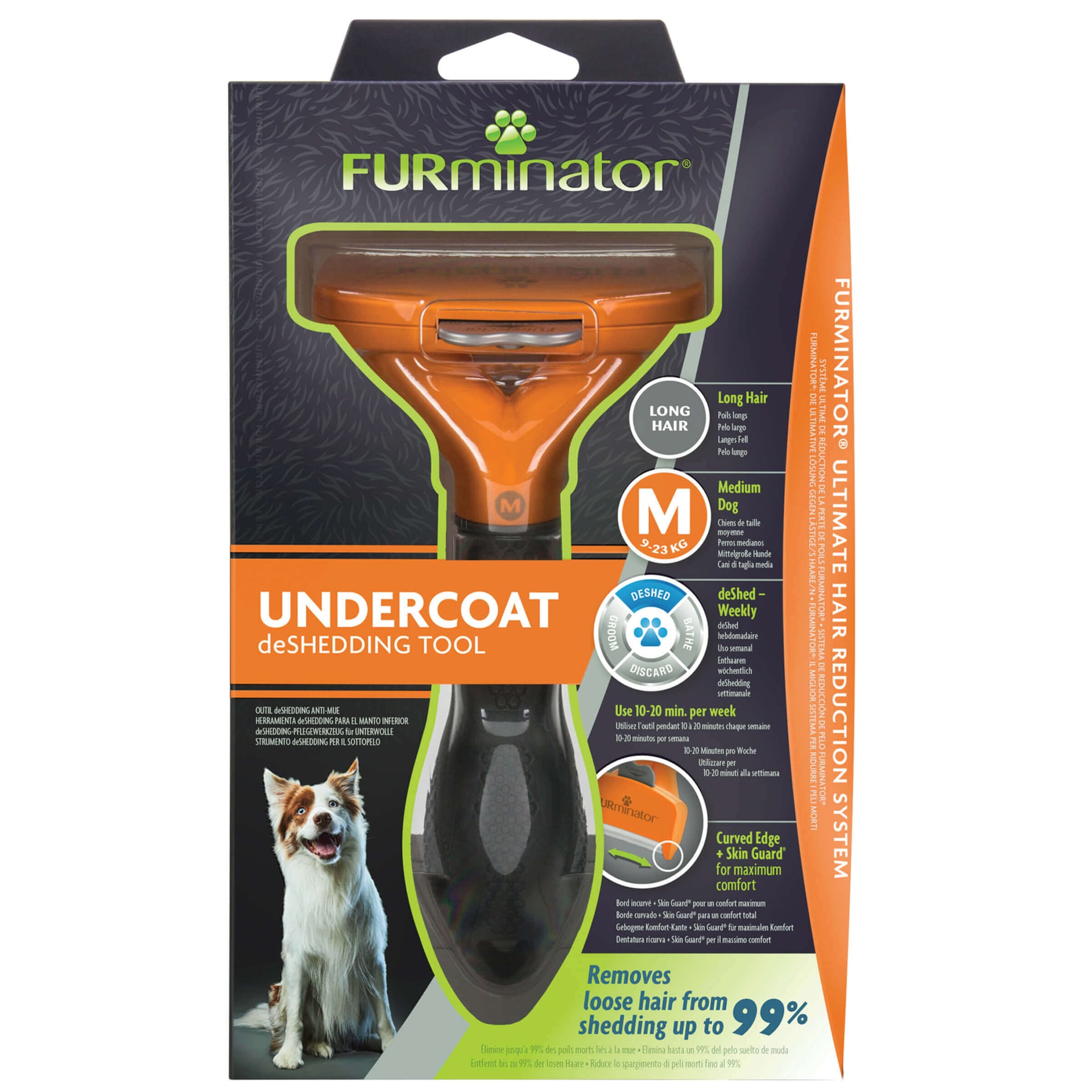 Long-Hair deShedding Tool Medium Dog