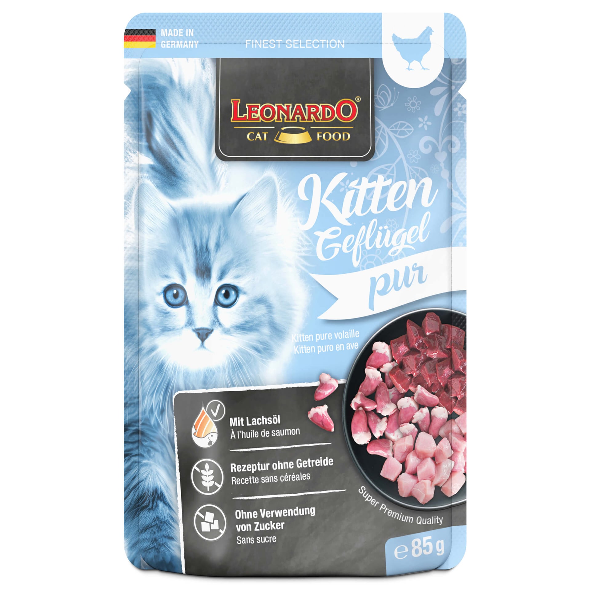 Kittenfutter mit Geflügel