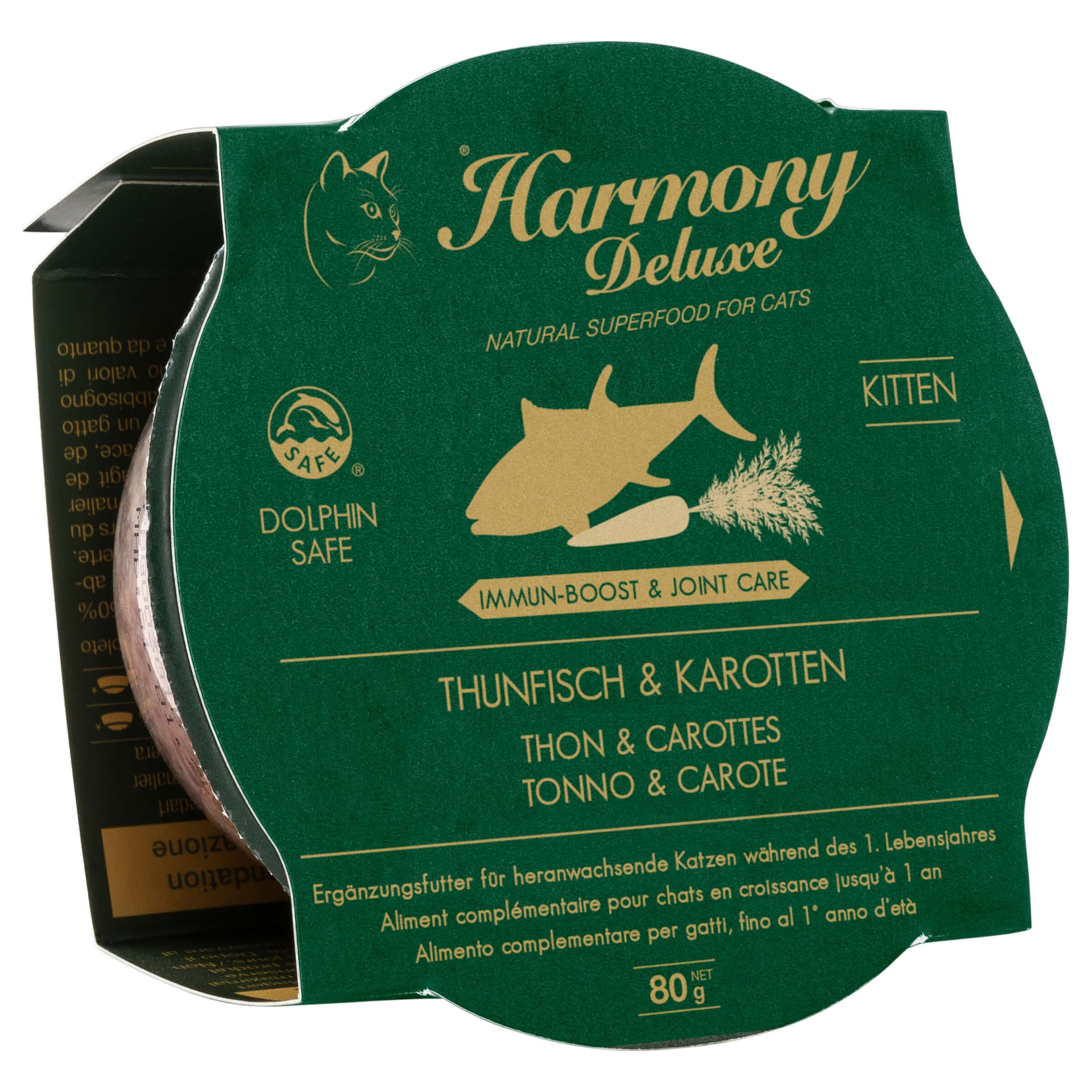 Cat Deluxe Cup Kitten Thunfisch & Karotten Immun-Boost & Care