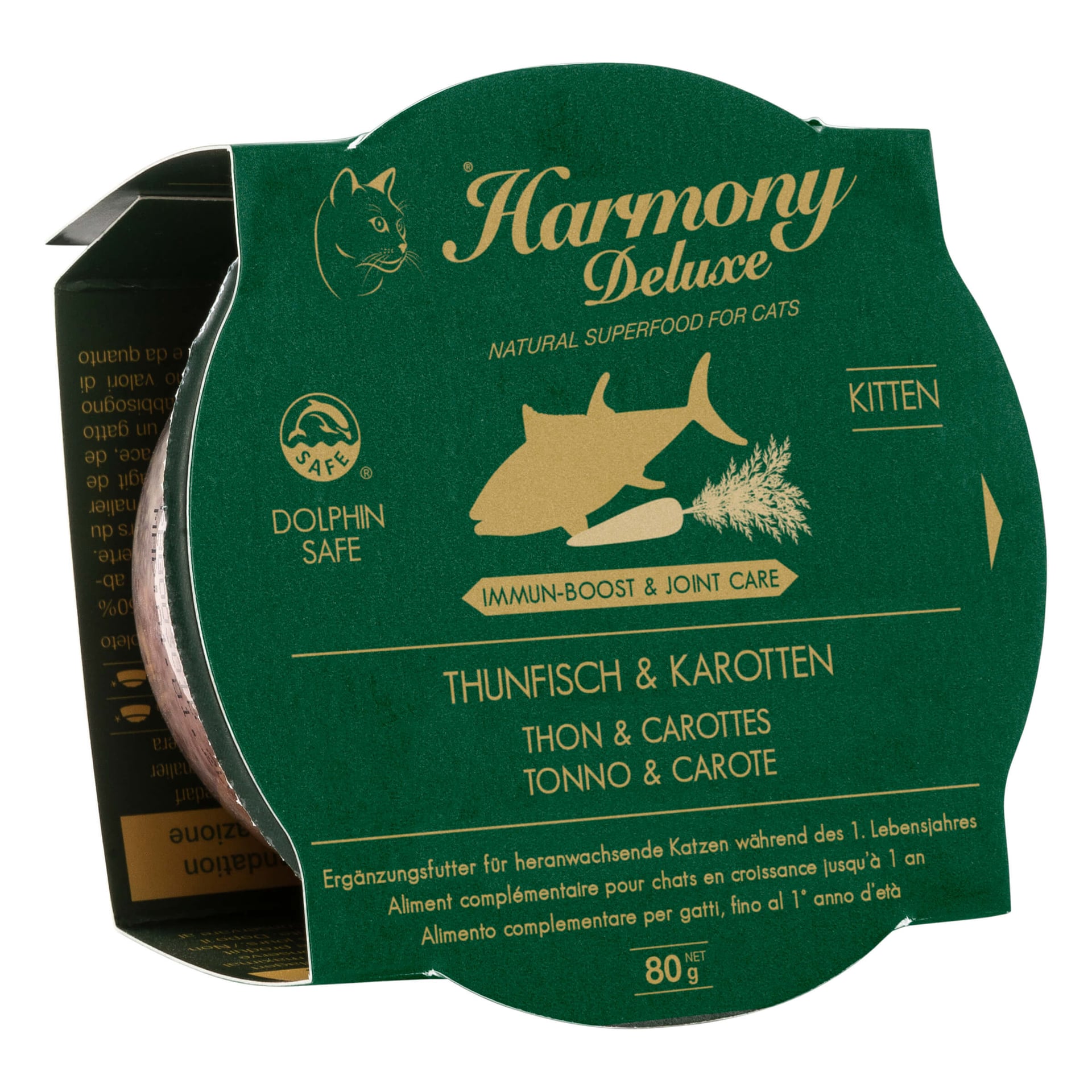 Cat Deluxe Cup Kitten Thunfisch & Karotten Immun-Boost & Care