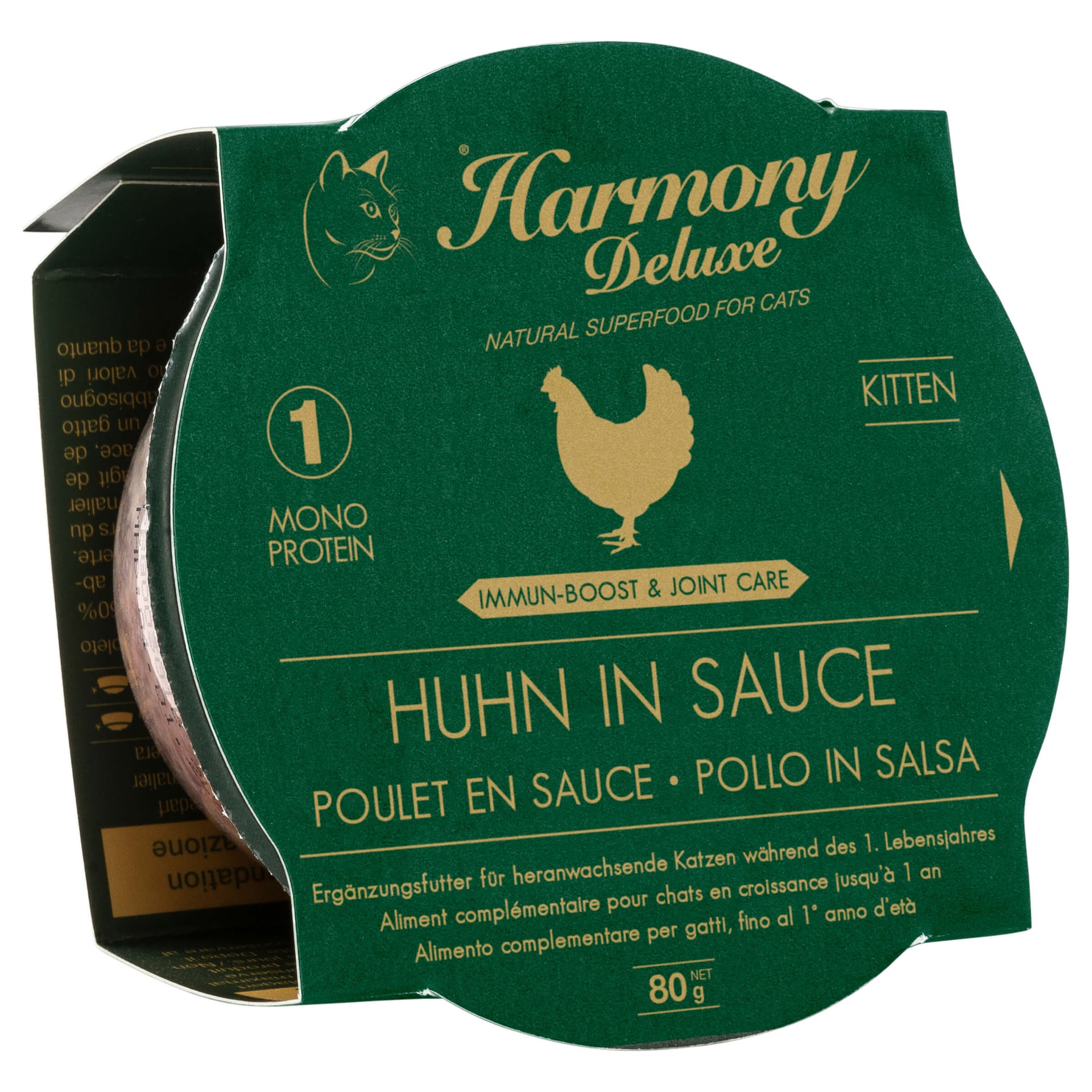 Cat Deluxe Cup Kitten Huhn in Sauce Immun-Boost & Care