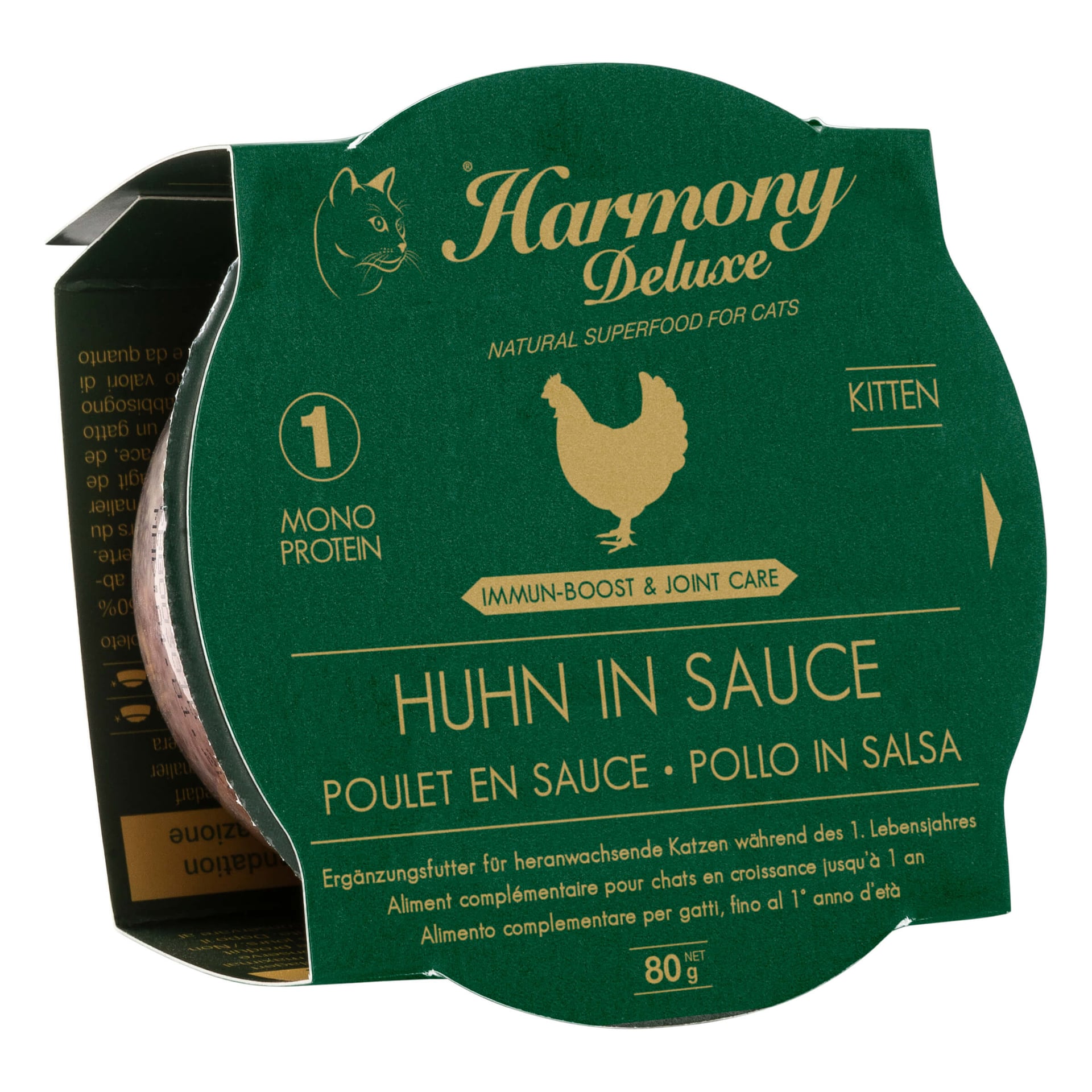 Cat Deluxe Cup Kitten Huhn in Sauce Immun-Boost & Care
