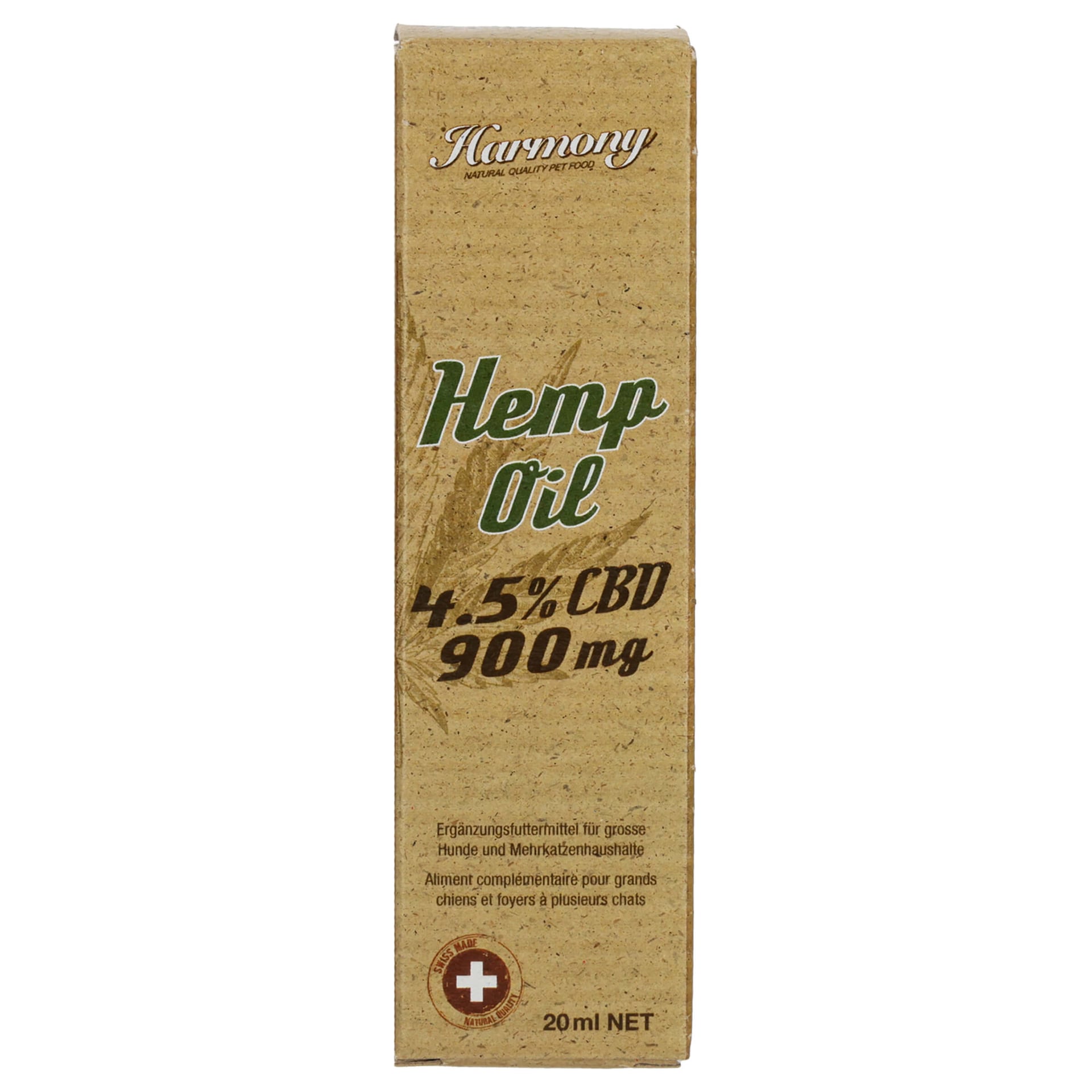 Pet Natural Hemp Oil 4.5% 20ml