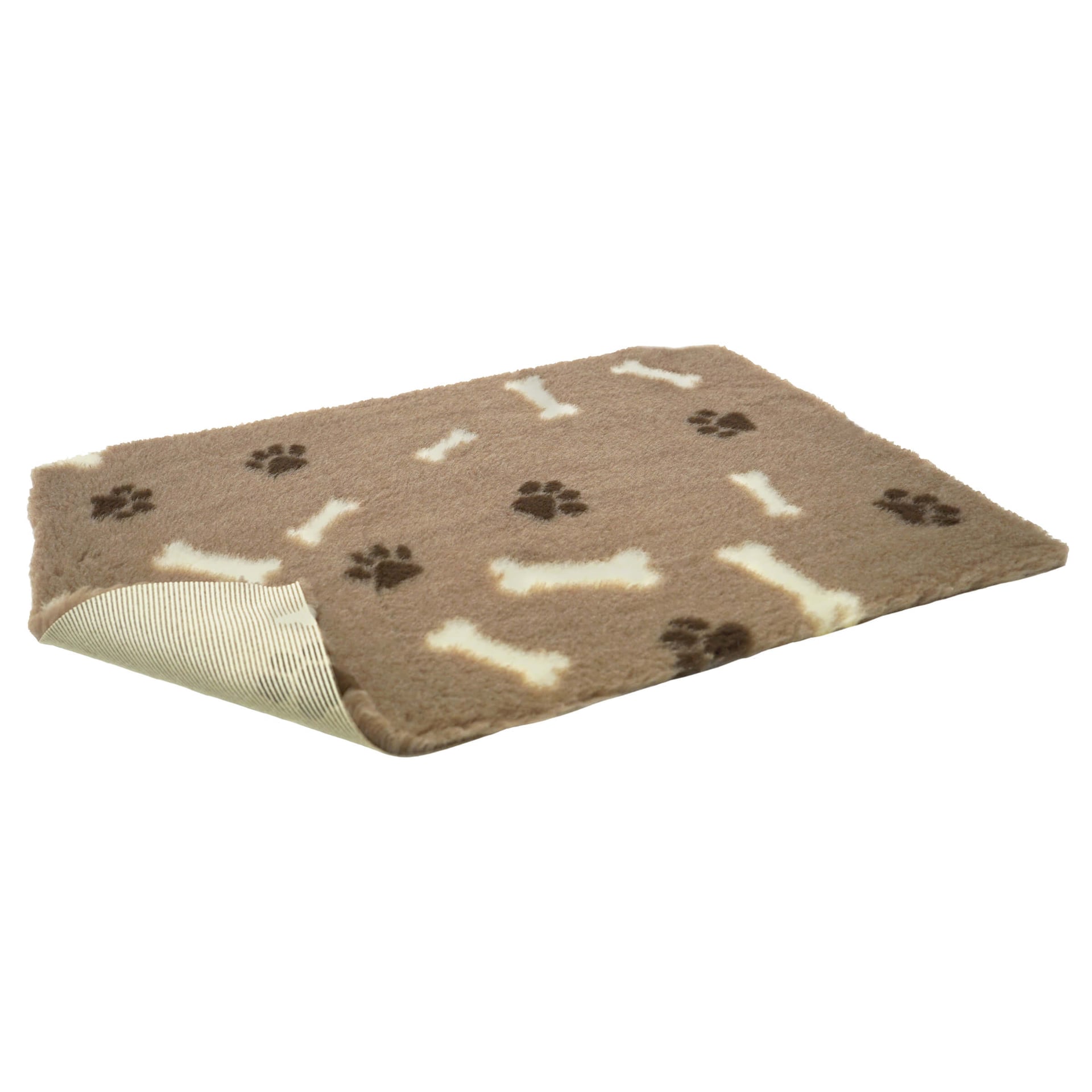 QUALIDOG Tapis de couchage antidérapant Mink & Os avec pattes