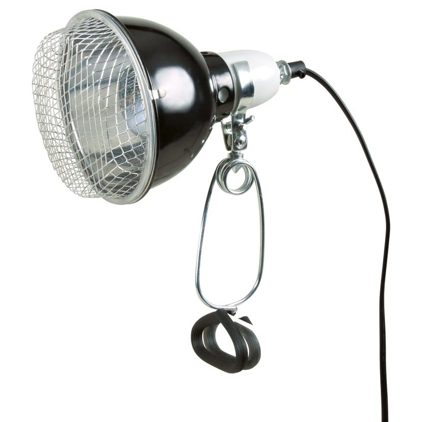 Reptiland Réflecteur - lampe pince avec grille de protection