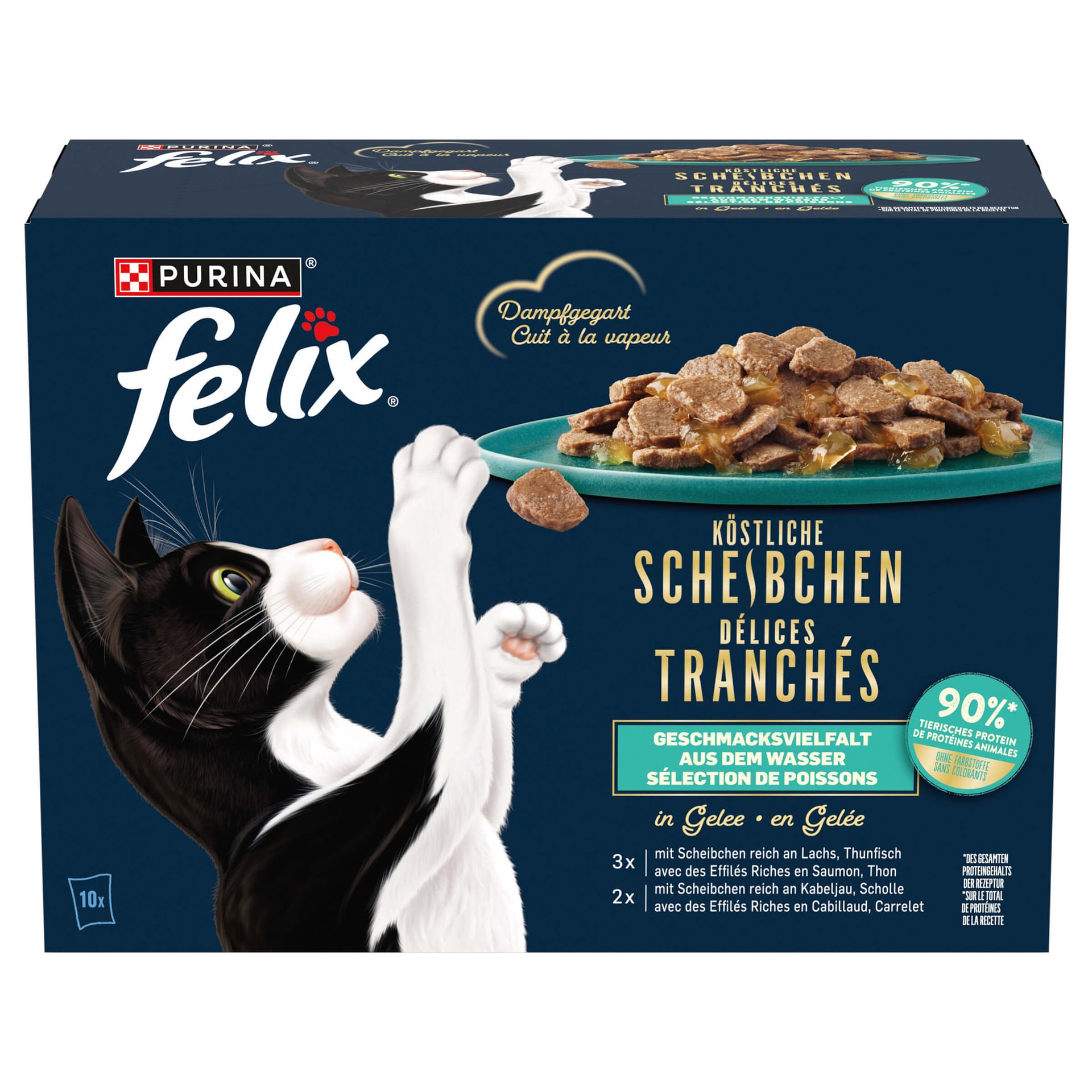 Köstliche Scheibchen Fisch