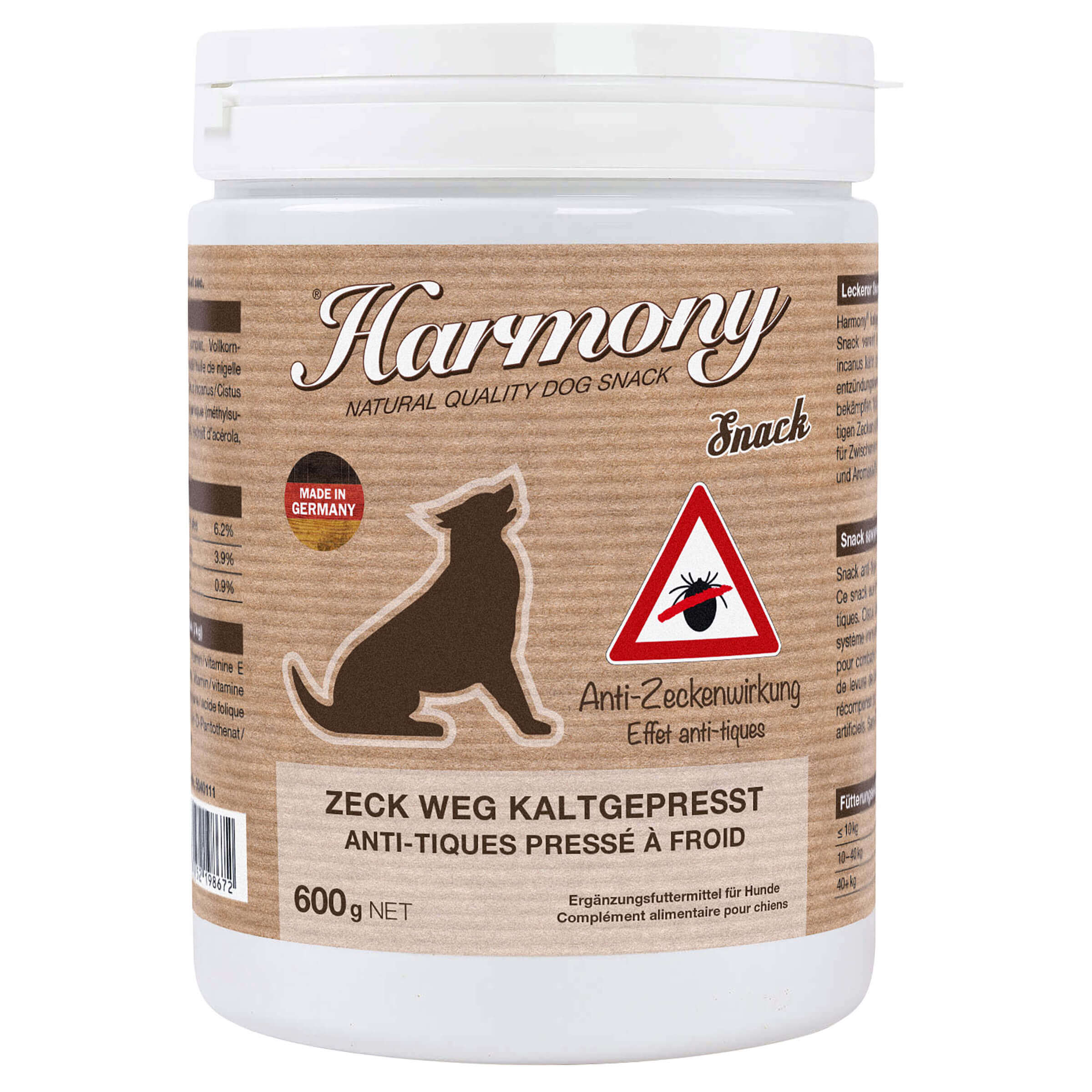 Dog Natural Snack Zeck Weg Kaltgepresst