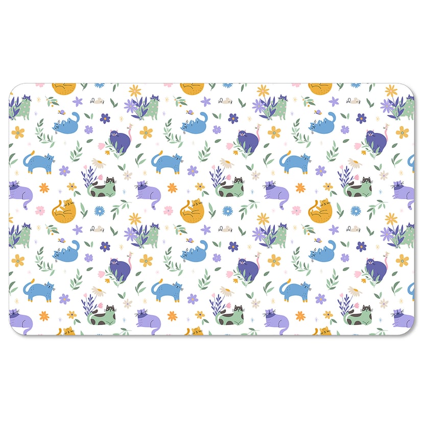 Napfunterlage Flower Cats