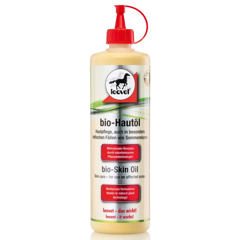 Huile bio pour la peau des chevaux