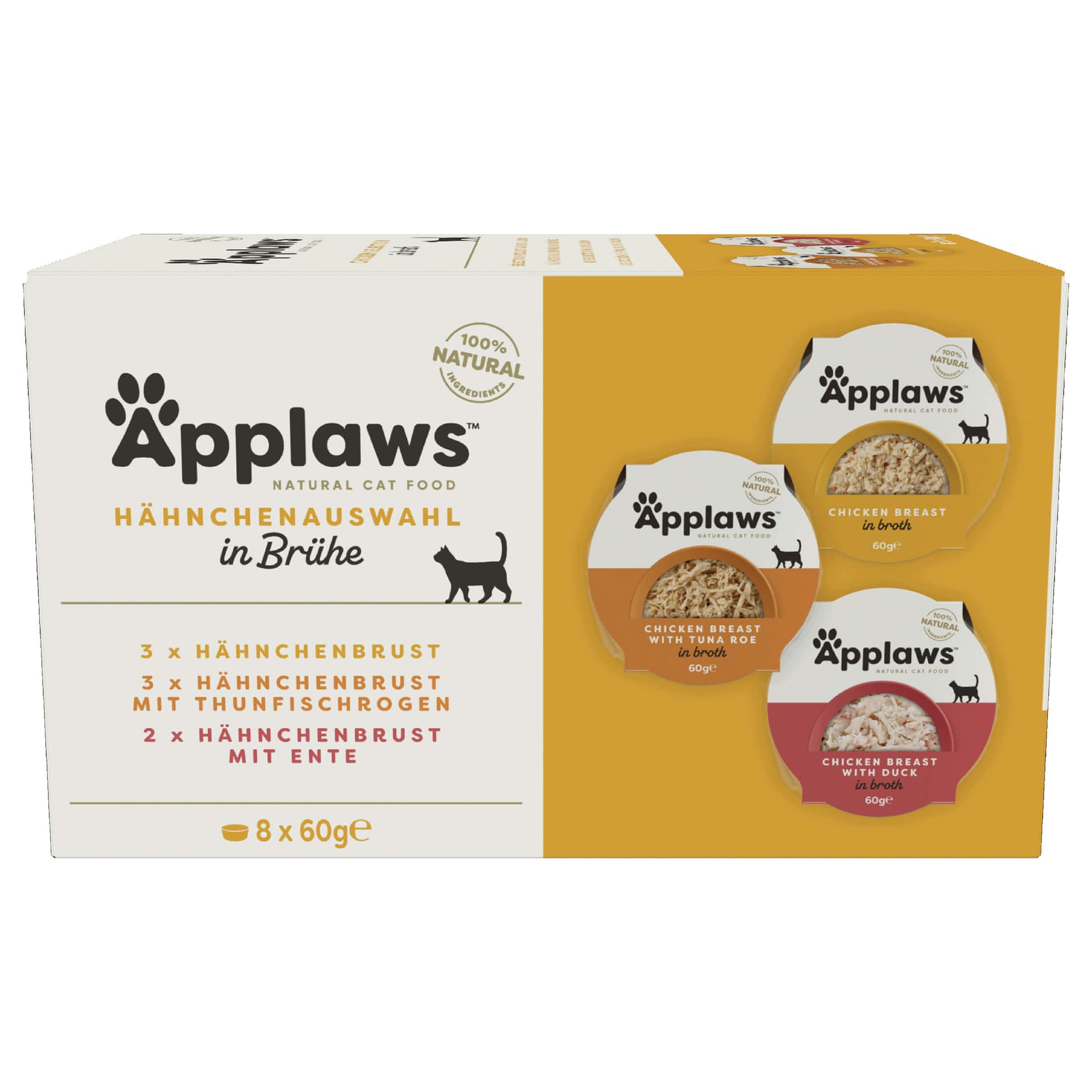 Hähnchenauswahl Multipack in Brühe