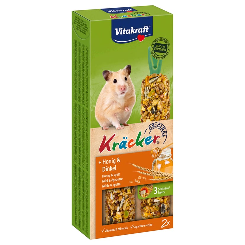 Crackers miel & épeautre pour hamsters
