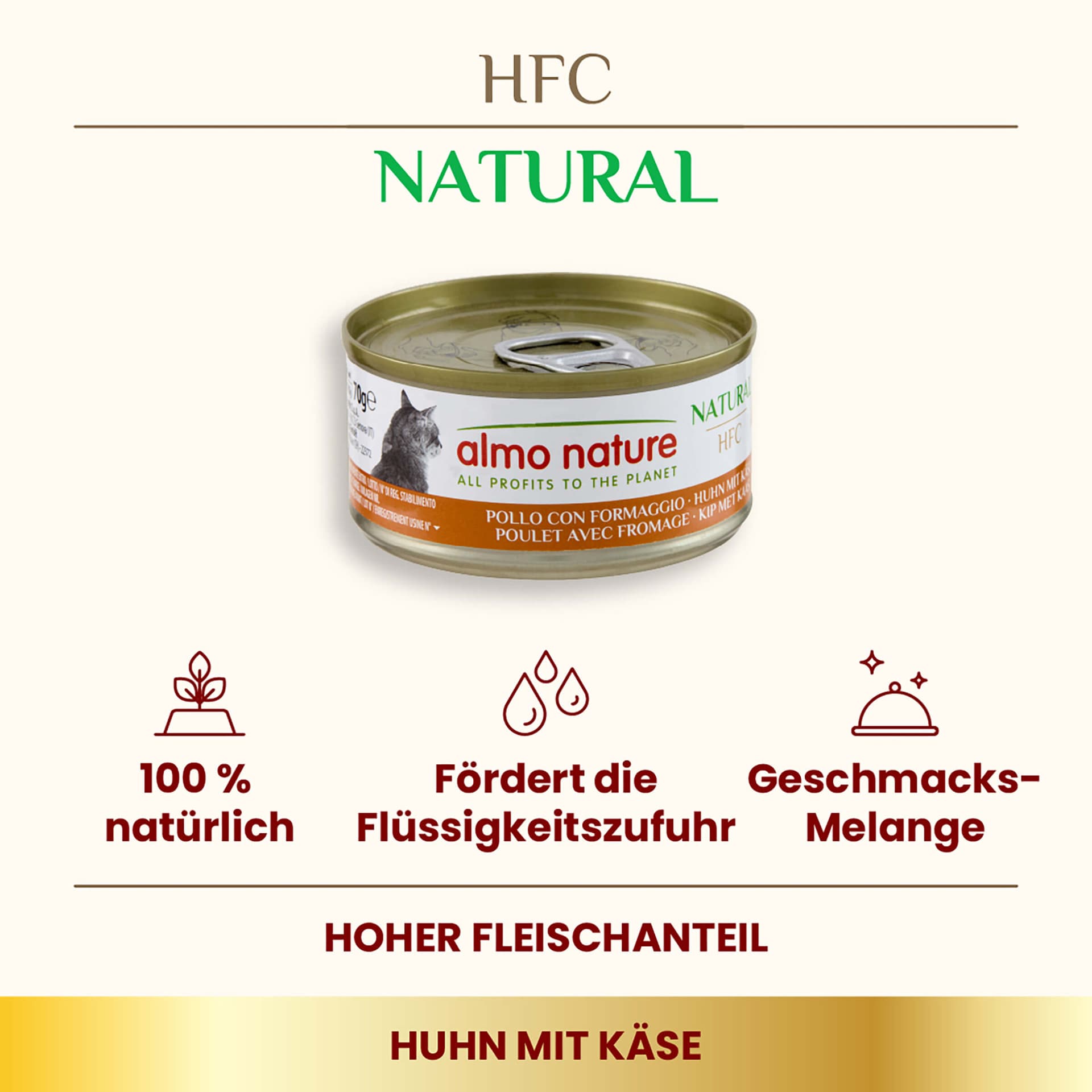 HFC Natural Poulet avec fromage