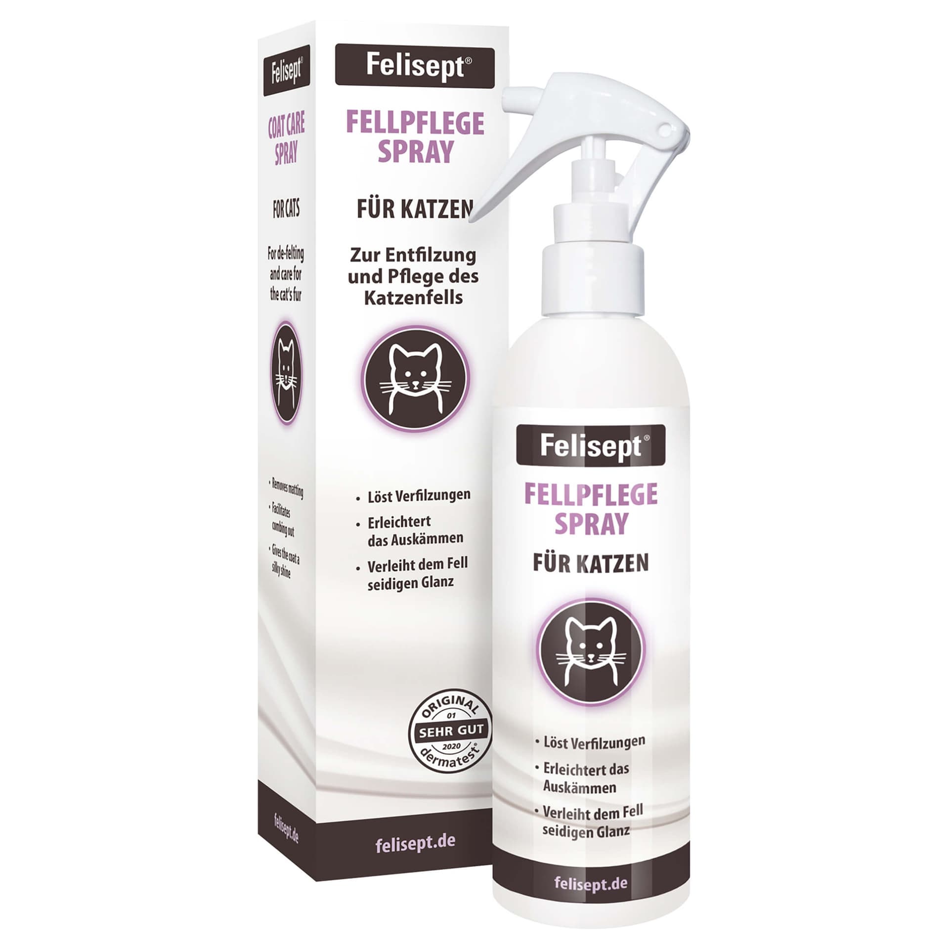 Soin du pelage en spray pour chat