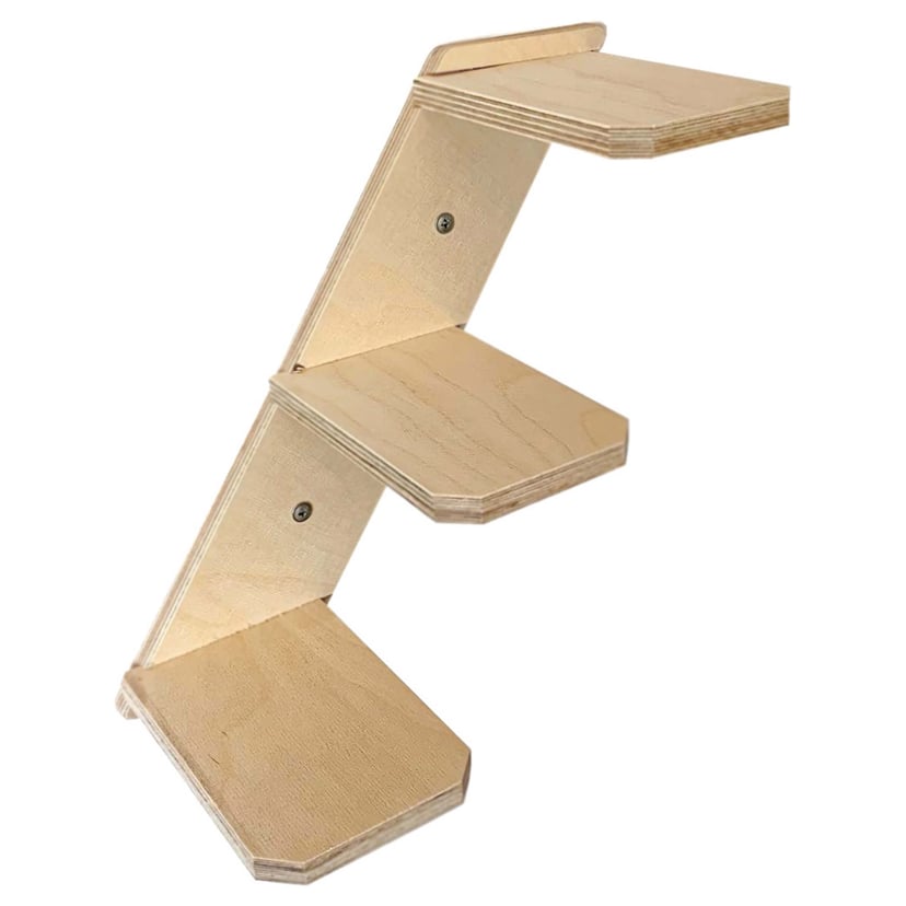 Escalier pour chats avec 3 marches droite