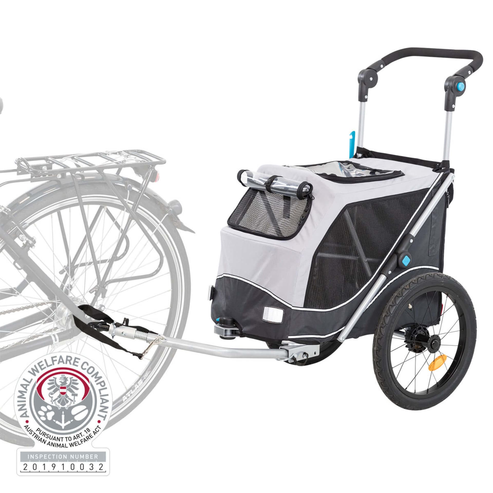 Remorque pour vélo pour chien