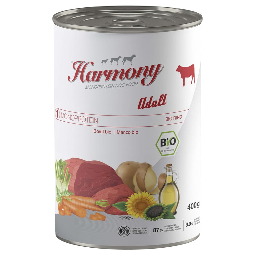 Dog Monoprotéine Bio Adult Boeuf nourriture pour chiens