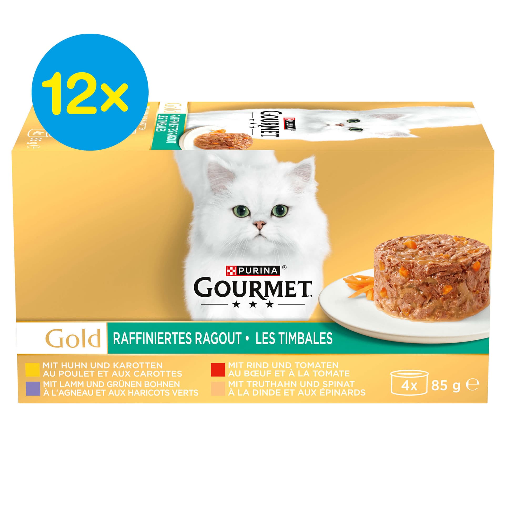 Gold Raffiniertes Ragout mit Gemüse
