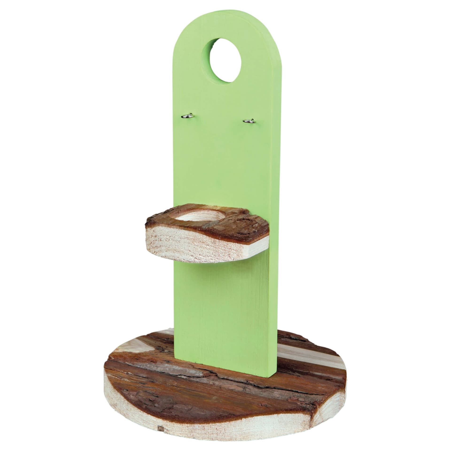 Natural Living porte-abreuvoir en bois naturel