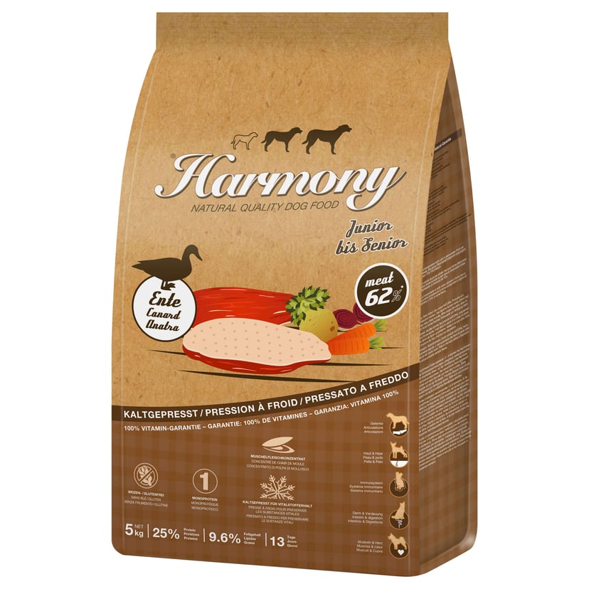Dog Natural Nourriture pour chiens pressée à froid canard