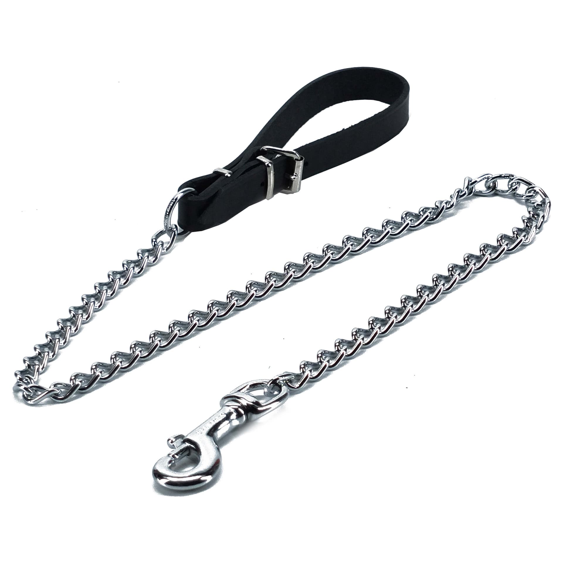 Kettenleine mit Ledergriff
