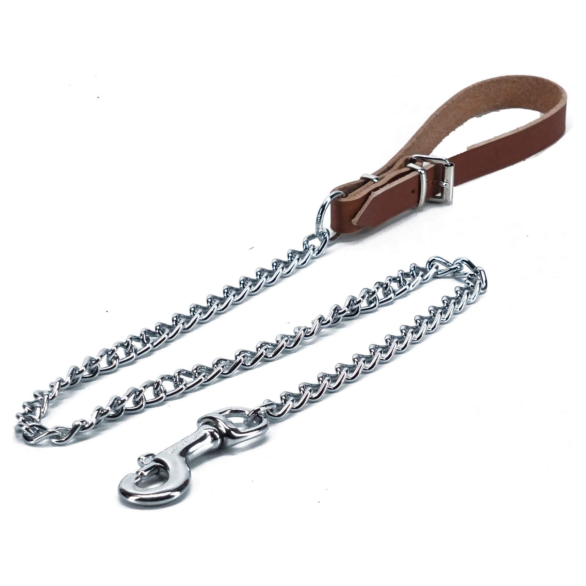 Kettenleine mit Ledergriff