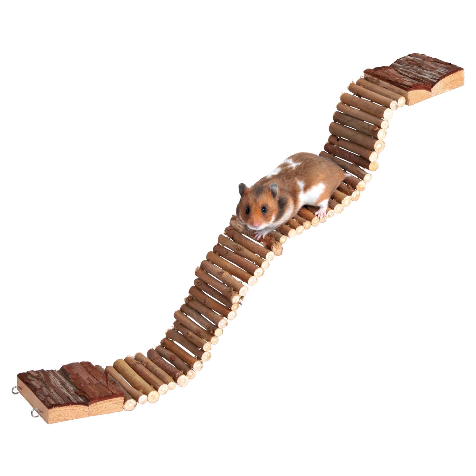 Leiter Hängebrücke aus Naturholz