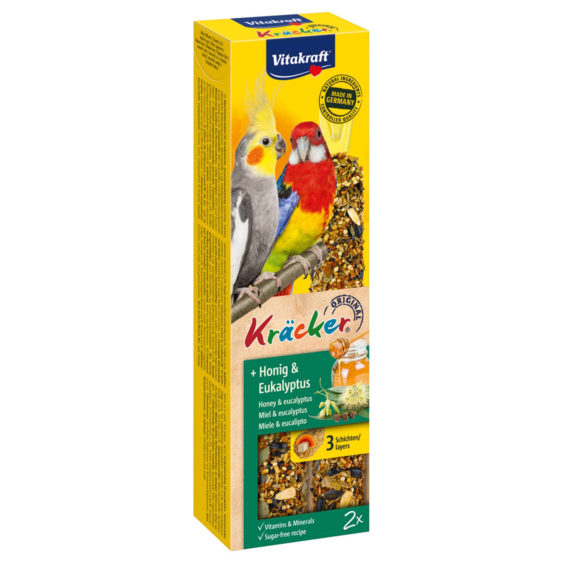 Kräcker Grandes Perruches Miel et Eucalyptus