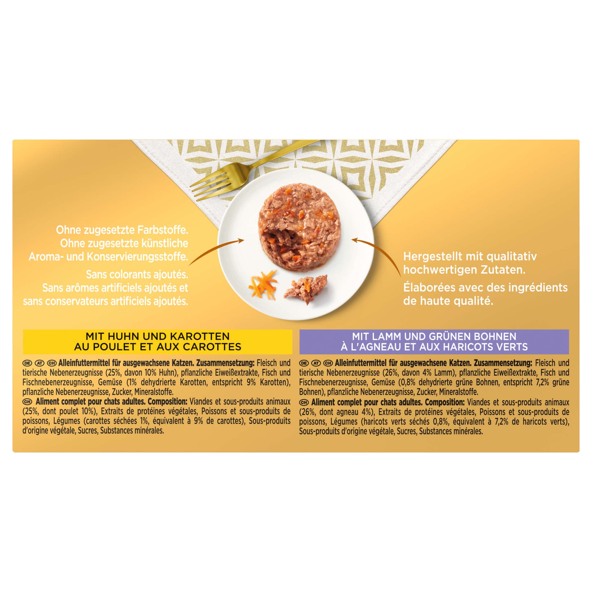 Gold Raffiniertes Ragout mit Gemüse