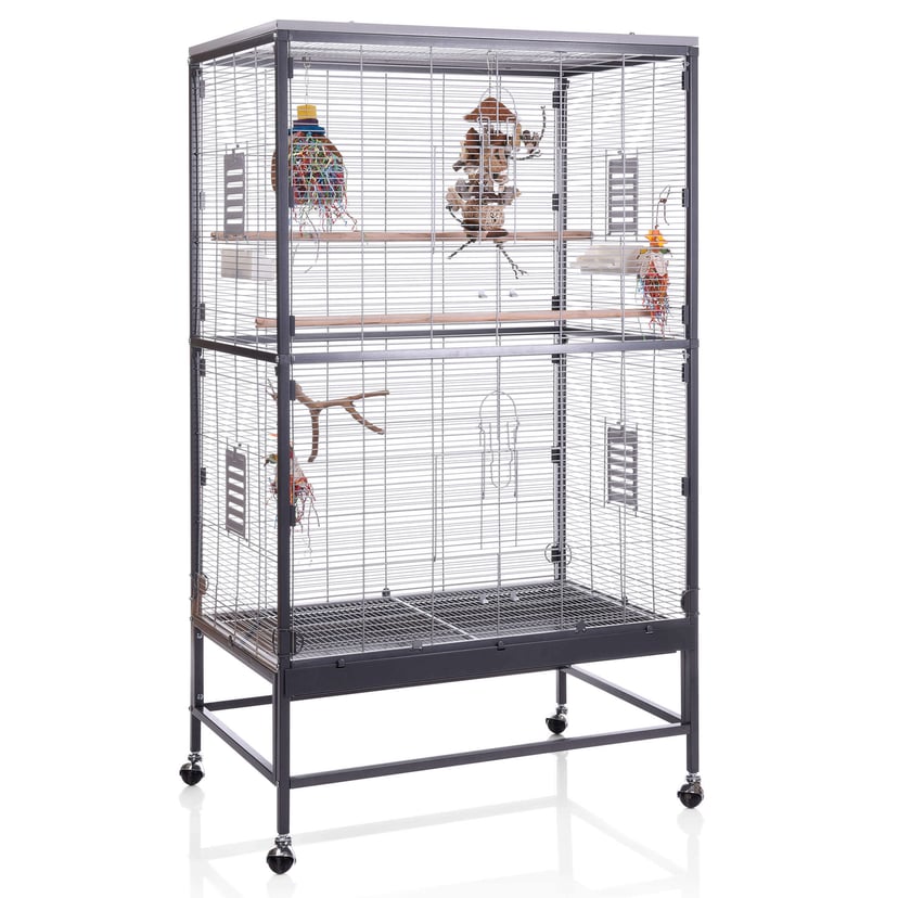 Vogelvoliere Villa Casa 90 - Antik/Platinum