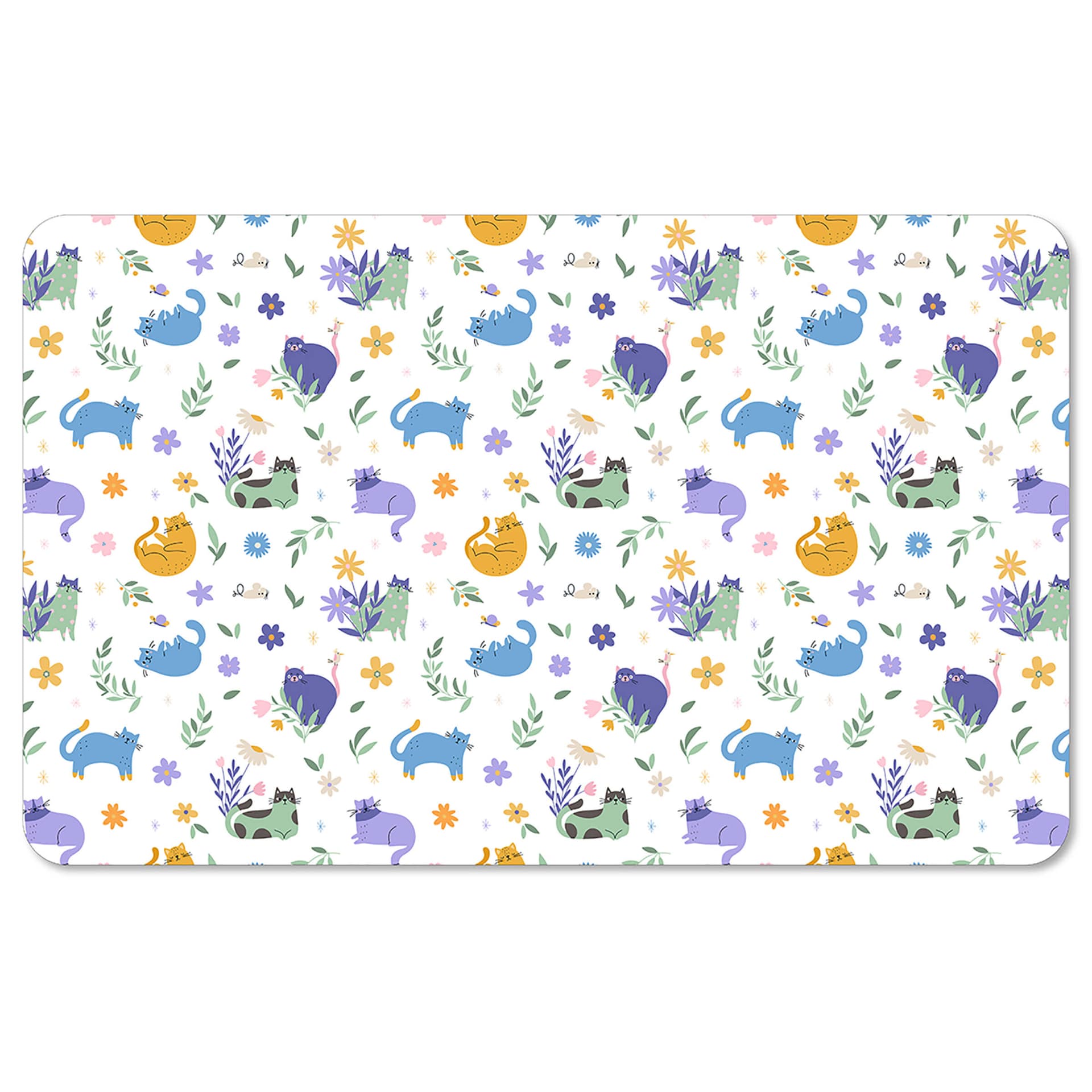 Napfunterlage Flower Cats