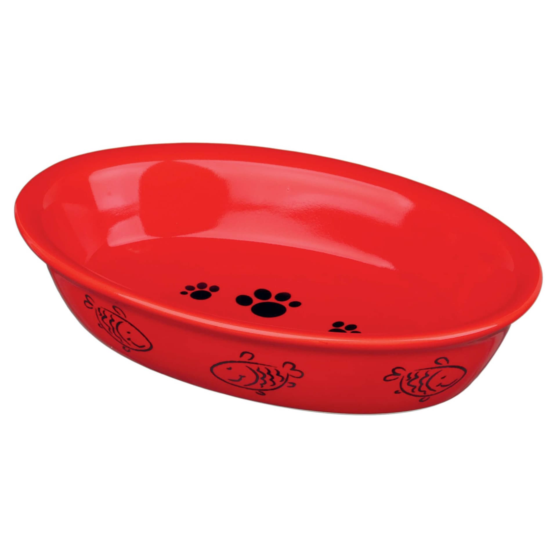 Gamelle pour chats en céramique ovale