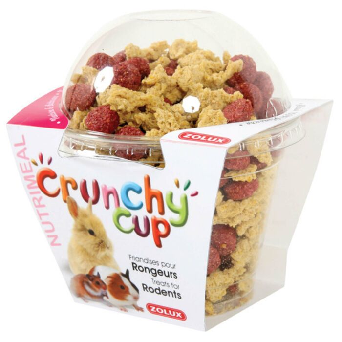 Zolux Snack pour rongeurs Crunchy Cup Nuggets betterave rouge 130g