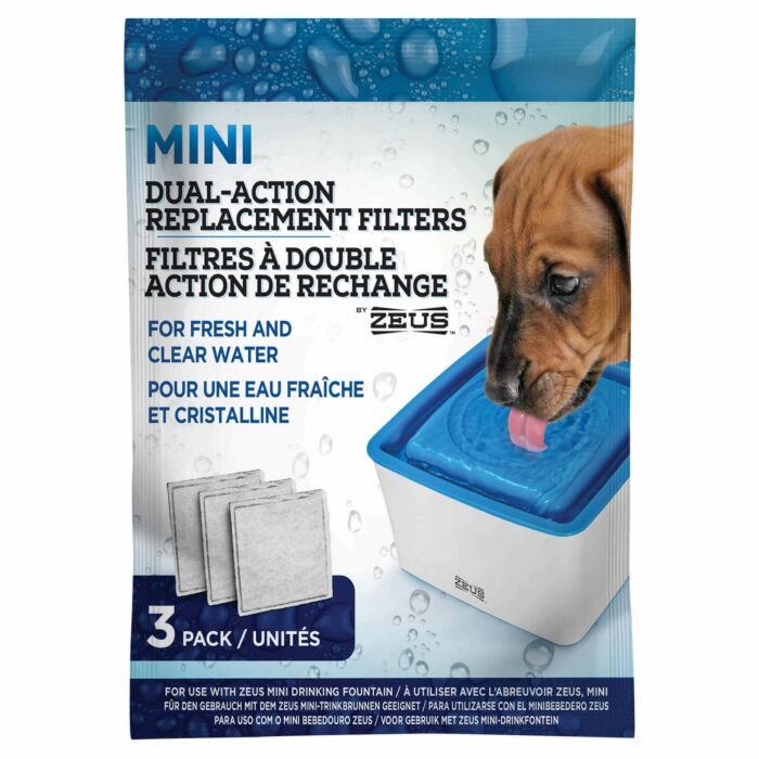 Filtre de rechange pour fontaine à eau pour chats et chiens - 4 unités