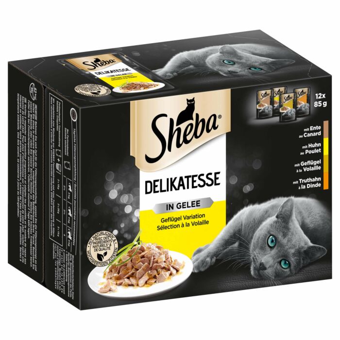 Sheba Katzenfutter Delikatessen in Geleé